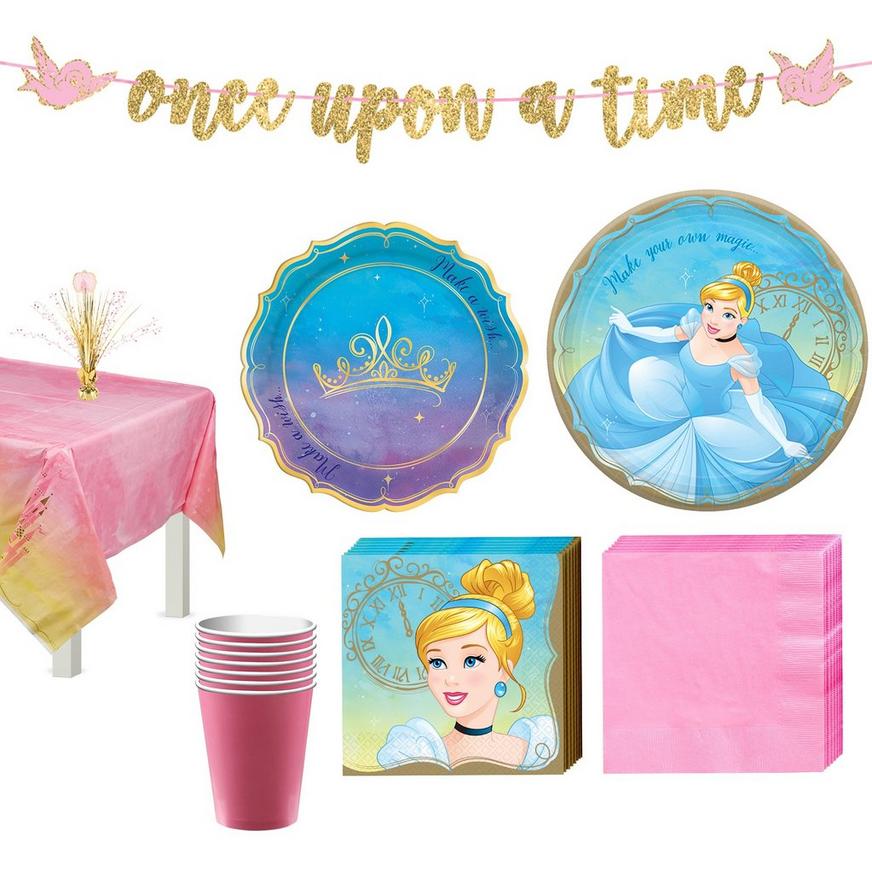 Disney Princess Cinderella Tableware Kit for 8 Guests
